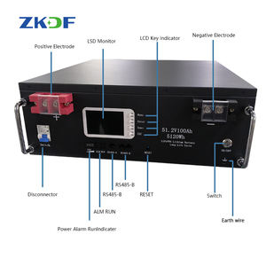 ZKDF 高電圧 51.2V100Ah 角柱型 LiFePO4 液体電池パック 2000 サイクル 大容量 太陽エネルギー貯蔵 3.5UBD - Product Image 2