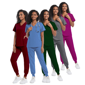 Thoáng Khí Mềm Bốn Cách Căng Chà Bộ Với 72% Polyester 22% Rayon 6% Spandex Vải Cho Bệnh Viện Sử Dụng Và Unisex Thoải Mái - Product Image 2