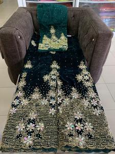 Alta demanda personalizada hecha a mano somalí niñas hermosa tela Georgette bordada ropa de fiesta tejido accesorio de punto vestido - Product Image 4