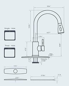 <strong>Single</strong> <strong>Handle</strong> High Arc Brushed Nickel <strong>Kitchen</strong> <strong>Faucet</strong> Stainless Steel Sink <strong>Faucets</strong> Pull <strong>Sprayer</strong> 1-3 Hole <strong>Kitchen</strong> <strong>Faucets</strong> - Product Image 6