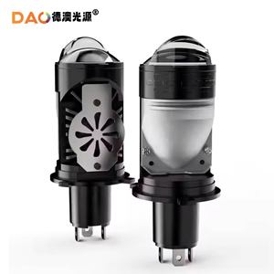 Dao M03 Car Led Headlight H4 Fish Eye Bulb Matrix Projector <b>Plug</b> In For Retrofit Upgrade <b>12V</b> - Product Image 1