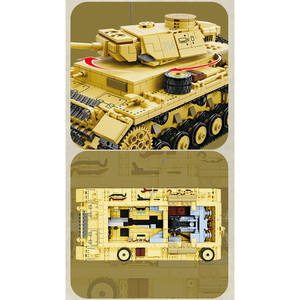 Guerre mondiale 1543 + pièces véhicule <span class=keywords><strong>de</strong></span> <span class=keywords><strong>Combat</strong></span> blindé modèle Construction <span class=keywords><strong>jouet</strong></span> chars allemands bloc <span class=keywords><strong>de</strong></span> construction Kit jouer ensemble enfants garçon militaire ensemble - Product Image 5