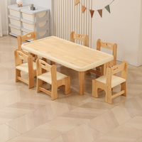 Ensemble de meubles modulaires en bois massif Montessori pour l'éducation de la petite enfance, avec rangement anti-collision et fonction pédagogique pour la maternelle