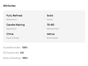 Haute pureté, entièrement raffiné, 80 #   Granulés de cire microcristalline pour la fabrication de cosmétiques, de bougies et de revêtements imperméables - Product Image 6