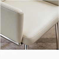 Chaise de salle à manger pivotante avec revêtement en microfibre, mousse haute densité, structure en acier carbone, rotation à 180 degrés pour salle à manger ou bureau