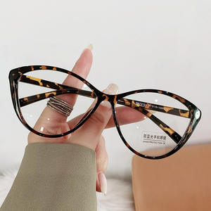 <span class=keywords><strong>Gafas</strong></span> azules de ojo de gato con personalidad, montura de <span class=keywords><strong>gafas</strong></span> de foto de celebridad retro divertida para mujer, se puede combinar con miopía - Product Image 4