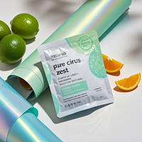 Custom Printed Aluminum Foil Heat Seal Dried Fruit Protein Bar Design Three Side Sealing Mylar Pouch Moisture Proof