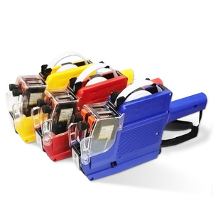 Equipo de Impresión y Marcado de Etiquetas, Pistola Etiquetadora de Una o Dos Filas, Marcador de Precios con Etiqueta Adhesiva y Tinta - Product Image 1