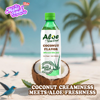 Boisson de jus d'aloe vera de noix de coco OEM ODM boisson gazeuse naturelle certifiée ISO22000 en bouteille en plastique