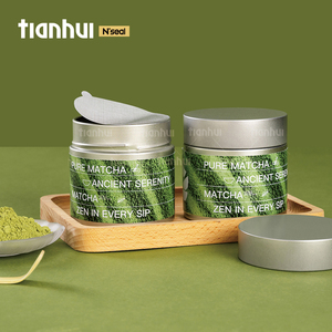 Lata de té pequeña de Metal al por mayor de Tianhui, bote hermético redondo, bote Matcha, lata para contenedores de almacenamiento Matcha - Product Image 5