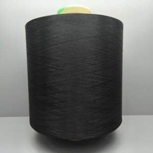 Filament de polyester DTY 100% 300D 96F certifié Oeko-Tex, antibactérien, ignifuge, teint en masse noir NIM SIM HIM - Product Image 5