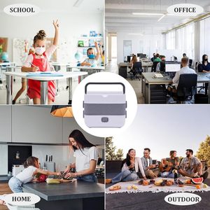 Boîte à lunch chauffante portable pour réchauffer les aliments, boîte à lunch électrique auto-chauffante pour la maison et le bureau - Product Image 6