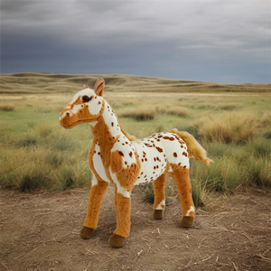 クリエイティブな立ち姿 汗をかいた馬のぬいぐるみ 大きな馬 ホーム用品 花柄 ぬいぐるみ 越境EC貿易 - Product Image 6