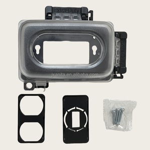 Caja de Conexiones Exterior Resistente a la Intemperie, ABS con Clasificación IP65, para Uso Extra Pesado, con Protección Infantil, Receptáculo GFCI, Cubierta Transparente - Product Image 6