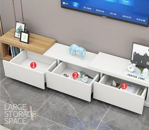 Meuble TV Moderne de Petite Taille pour Salon, Meuble de Sol Combiné Rétractable en Bois Massif, Vente en Gros Usine - Product Image 6