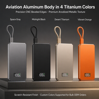 Batterie externe magnétique sans fil 3 en 1, 10000 mAh, ultra-fine, en aluminium, PD 22,5 W, charge rapide pour téléphone et montre