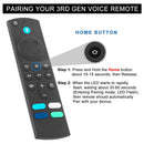 L5B83G Télécommande vocale étanche à code fixe pour Fire TV Stick 2nd/3rd Gen 4K avec batterie AAA portée de 10m