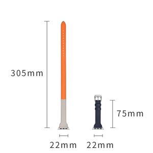 Cinturini <span class=keywords><strong>in</strong></span> <span class=keywords><strong>Pelle</strong></span> Extra Lunghi <span class=keywords><strong>per</strong></span> <span class=keywords><strong>Apple</strong></span> <span class=keywords><strong>Watch</strong></span> Serie 7 SE 6 5 4 3 2 1 - Product Image 2