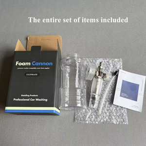 เครื่องพ่นโฟมล้างรถแบบทริกเกอร์เครื่องพ่นแรงดันสูง1/4อุปกรณ์ทำความสะอาดแบบรวดเร็วปืนโฟมหิมะชุบนิกเกิล - Product Image 2