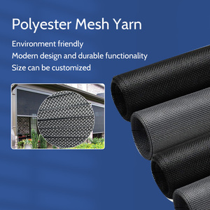 Rouleaux de <span class=keywords><strong>moustiquaire</strong></span> en polyester noir imperméable de haute qualité, anti-mouches, anti-insectes, anti-poussière, pour portes et fenêtres - Product Image 3