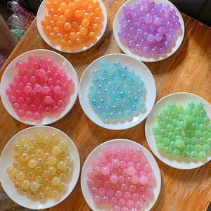 Bricolage brillant rond oeil de chat accessoires usine Spot couleur bonbon semi-fini cheveux corde matériel - Product Image 3