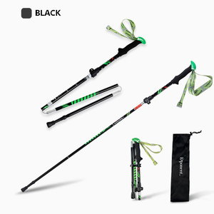 7075 Aviation Grade Aluminum Folding Trekking Pole Five Section Ultralight Z Pole Hiking <b>Stick</b> Portable <b>Walking</b> <b>Stick</b> - Product Image 5