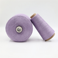 Fil à tricoter Leyang Factory éco-responsable, recyclable, anti-boulochage, filé à anneaux 48NM/2, 55% Viscose, 24% PBT, 21% Nylon, teinture VPN, pour machine à tricoter