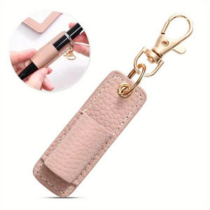 תלוי בלניארד עט עור keyשרשרת עיפרון כיס קליפ office - Product Image 1