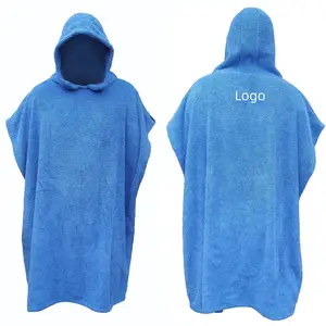 New Arrival Surf Poncho Beach Towel Poncho with Hood Microfiber Changing Towel Robe Quick Dry for Surfing Beach Swimming