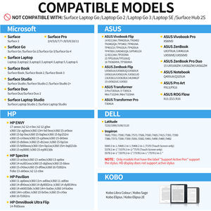 ปากกาพื้นผิวปากกาไวต่อแรงกด4096สำหรับพื้นผิว Microsoft vivasus obook/kobo e-reader - Product Image 6