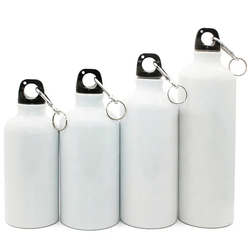 Bottiglia d'acqua per bici in alluminio usate bottiglie d'acqua sportive leggere e riutilizzabili con Logo personalizzato per il campeggio