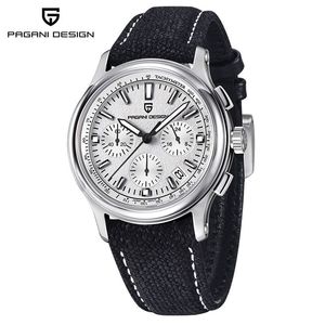 Pagani Design Men's Mechanical <b>Watch</b> 40mm Round Dial 12.5mm Thickness 100m Waterproof Blue Strap Chronograph - Product Image 5