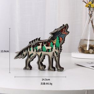 Decoraciones <span class=keywords><strong>de</strong></span> animales tallados en madera artesanías muebles creativos decoración hueca multicapa estatuilla adornos familia <span class=keywords><strong>Cristo</strong></span> - Product Image 2