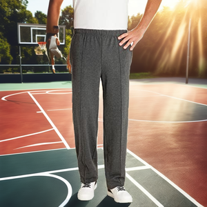 Shorts de sport amples pour hommes, imprimés, en pur coton, taille élastique, tissage respirant - Product Image 2