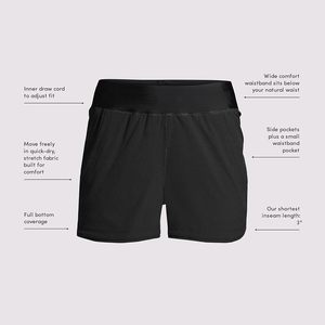 FOXA Pantalones cortos de baño para mujer de 3 pulgadas de secado rápido con cintura elástica y braguita incorporada - Product Image 6