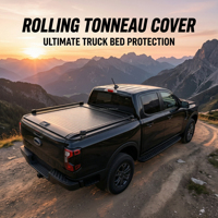 Couverture de benne de camionnette 4x4 manuelle en alliage d'aluminium Trigallop, étanche, à enroulement, pour Ford F150 Ranger Raptor, garantie 1 an