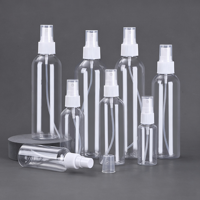 Botol Semprot PET Bening 30ml 50ml 100ml Kosong Isi Ulang Kabut Halus Botol Semprot Kosmetik Parfum Perjalanan