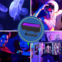 Projecteur UV certifié ETL UL, fabricant, 50W-250W, lumière noire UV, 365-400nm, corps en aluminium, IP67, lumière UV LED, barre de lumière noire UV pour club