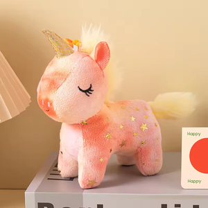 Porte-clés licorne en peluche JM, petit cheval, breloque pour sac d'école, poupée mignonne, décoration suspendue, cadeau - Product Image 4