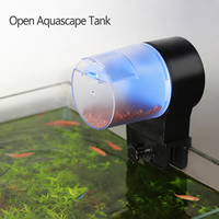 Distributeur automatique de nourriture pour poissons d'aquarium intelligent Wi-Fi avec minuterie pour Koi et poissons rouges, pour aquarium de bureau
