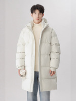 Veste matelassée à fermeture éclair intégrale personnalisée, imperméable, pour le sport de plein air, veste d'hiver pour homme, vêtement d'extérieur épais et chaud