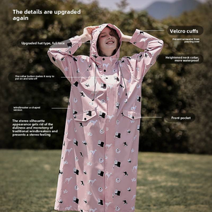 Impermeable para Mujer Más Vendido, Ligero, Impermeable y Cortavientos, con Capucha y Bolsillos, Chaqueta Impermeable Moderna - Product Image 5