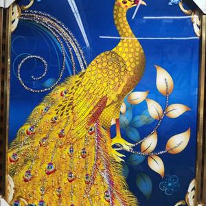 Peintures 3D d'art moderne pour la décoration du salon, tableaux de natures mortes, paysages en diamant, art mural en porcelaine cristalline - Product Image 4