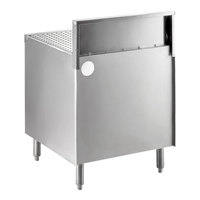 Kabinet Drainboard Stainless Steel Dengan Rak, Workstation Wastafel Bar Komersial Dengan Bagian Atas Berlubang Dan Penyimpanan Terbuka