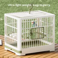 Golden Sea Parrot Cage Großer Raum Atmungsaktiv Umwelt freundliches Kunststoff-Vogel geh gerät Indoor Outdoor Tragbarer Betrachtung käfig