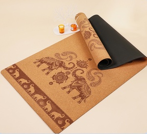 Hight Quality Natural Cork Yoga Mat Eco Friendly Custom Logo Cork <b>Rubber</b> Yoga <b>Matt</b> 6mm Thick Yoga Mat - Product Image 5