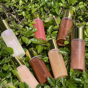 MLM 50ml Gold Cap Shimmer Body Oil Organic Vegan Cruelty Free Water-Based Brightening Skin Care water based body oil body tint - Product Image 5