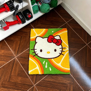 Wholesale Hand Tufted <strong>Rug</strong> Kawaii Anime Character Shaped Carpet Thick Irregular Custom Tufted <strong>Hello</strong> <strong>Kitty</strong> Area <strong>Rug</strong> - Product Image 3