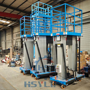 <span class=keywords><strong>Platform</strong></span> kerja mengangkat Pria, tiang listrik tunggal/ganda tiang aluminium Aloi 4M <span class=keywords><strong>6M</strong></span> 8M 10M tinggi dapat diatur - Product Image 6