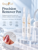 Stylo Dissolvant Rapide de Colle à Ongles Solide avec Logo Personnalisé pour Faux Ongles – Sans Acétone, Sans Alcool, Clique & Retire pour Embouts d'Ongles Artificiels